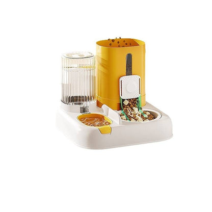 Ceramic Automatic Pet Feeder Double Water Bowl