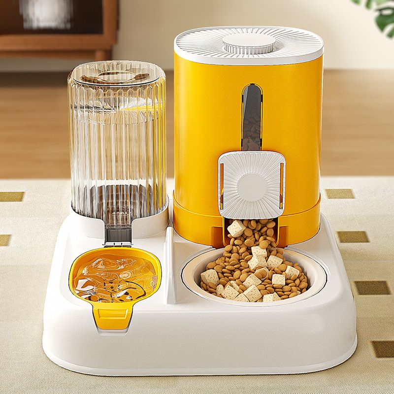 Ceramic Automatic Pet Feeder Double Water Bowl