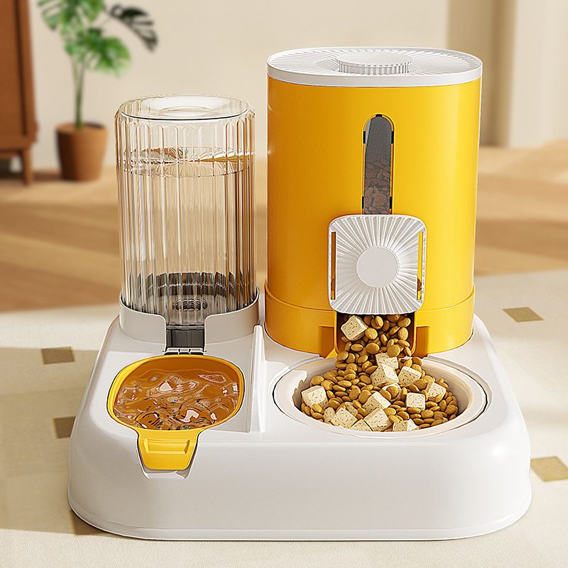 Ceramic Automatic Pet Feeder Double Water Bowl