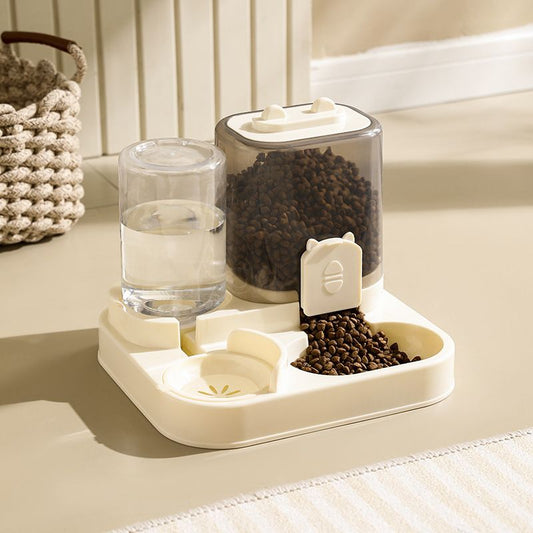 2-in-1 Pet Feeder Water Bowl Cat Dog Use