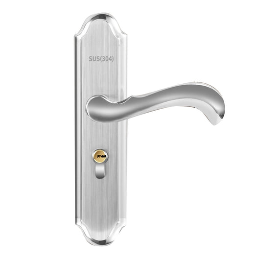 Stainless Steel Handle Door Lock Mechanical Magnetic Security Entry Lever Lock for Bedroom Hotel Balcony
