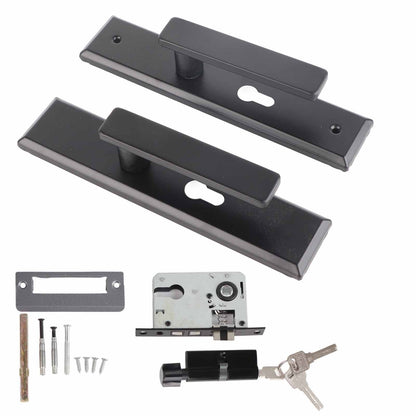 Universal Door Handle Lock Set Aluminum Alloy Mute Bedroom Door Lock for Home Household