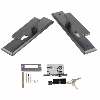 Universal Door Handle Lock Set Aluminum Alloy Mute Bedroom Door Lock for Home Household