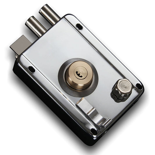 Exterior Gate Lock Stainless Steel Copper Lock Core Left Open with Edge Security Prevent Theft Old Gate Lock