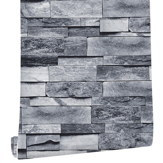 Self Adhesive Wallpaper 3D Simulation Brick Designed Thickened Paper Wall Stickers for Decoration