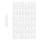 50Pcs Photo Insert Keychain Acrylic Blank Transparent Photo Picture Frame Keyring