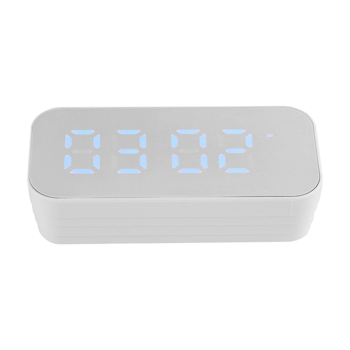 Alarm Clock Bluetooth Speaker High Volume Multifunctional Portable Mini Wireless Speaker for Outdoor and Home White