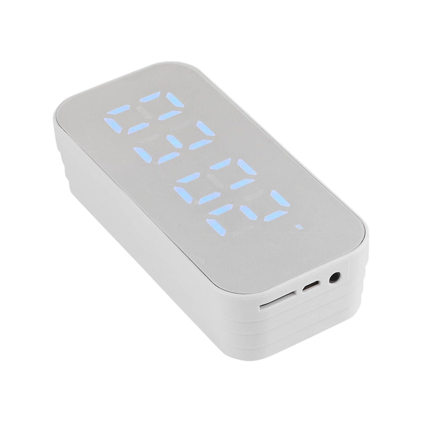 Alarm Clock Bluetooth Speaker High Volume Multifunctional Portable Mini Wireless Speaker for Outdoor and Home White