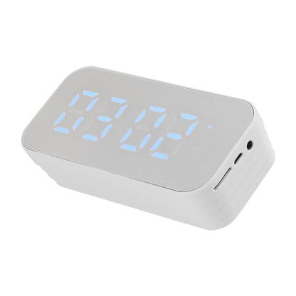 Alarm Clock Bluetooth Speaker High Volume Multifunctional Portable Mini Wireless Speaker for Outdoor and Home White