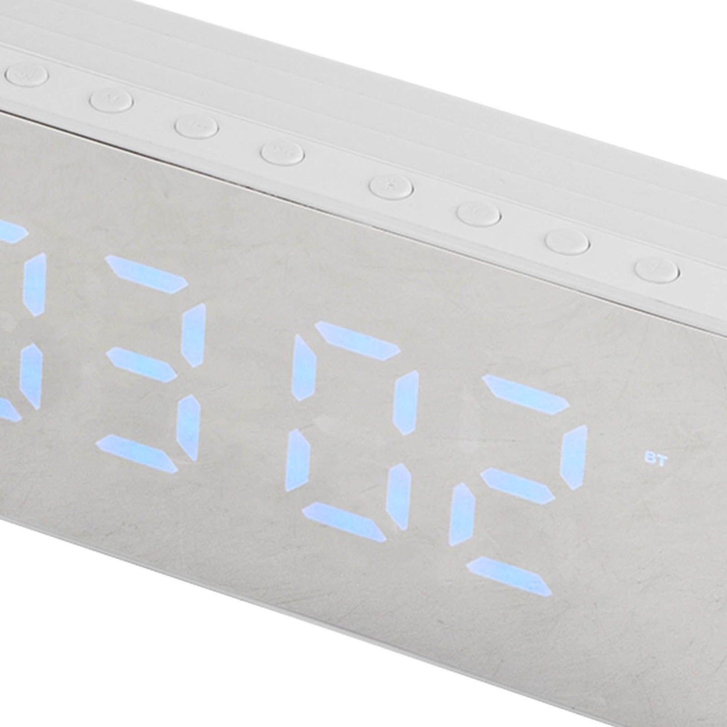 Alarm Clock Bluetooth Speaker High Volume Multifunctional Portable Mini Wireless Speaker for Outdoor and Home White