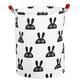 Laundry Basket Cute Rabbit Cotton 40x40x50cm Dirty Clothes Hamper Storage Basket Waterproof Lining Bin