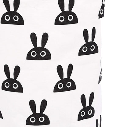 Laundry Basket Cute Rabbit Cotton 40x40x50cm Dirty Clothes Hamper Storage Basket Waterproof Lining Bin