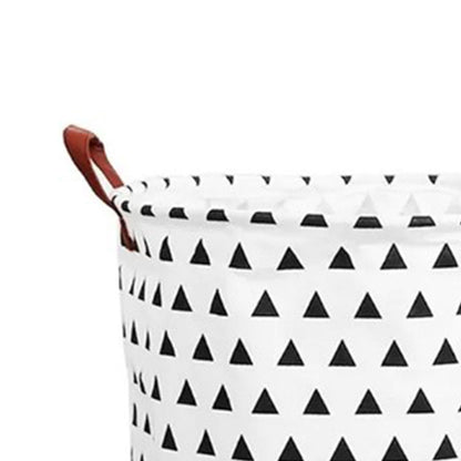 Laundry Basket Cotton Linen 40x40x50cm Dirty Clothes Hamper Storage Basket Waterproof Lining Bin