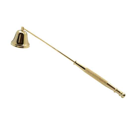 Candle Snuffer Bell Shaped Iron Electroplating Candle Extinguisher for Home Candle Tool Gold