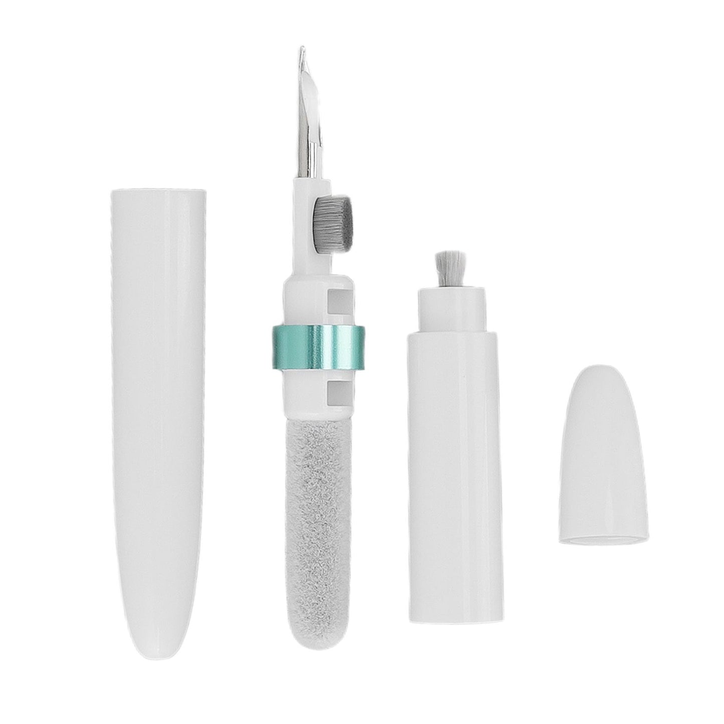 Bluetooth Earbuds Cleaning Pen Multifunction Wireless Earphones Cleaning Tool with Soft Brush for Camera Mobile Phone Green