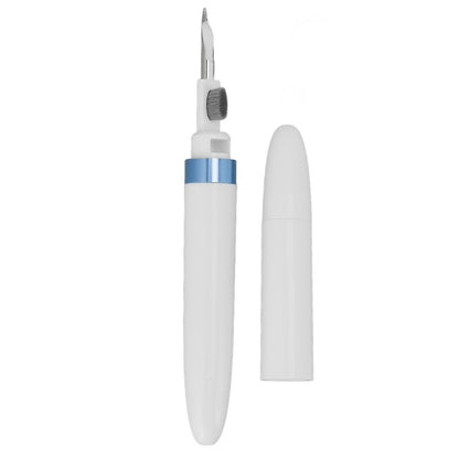 Bluetooth Earbuds Cleaning Pen Multifunction Wireless Earphones Cleaning Tool with Soft Brush for Camera Mobile Phone Blue