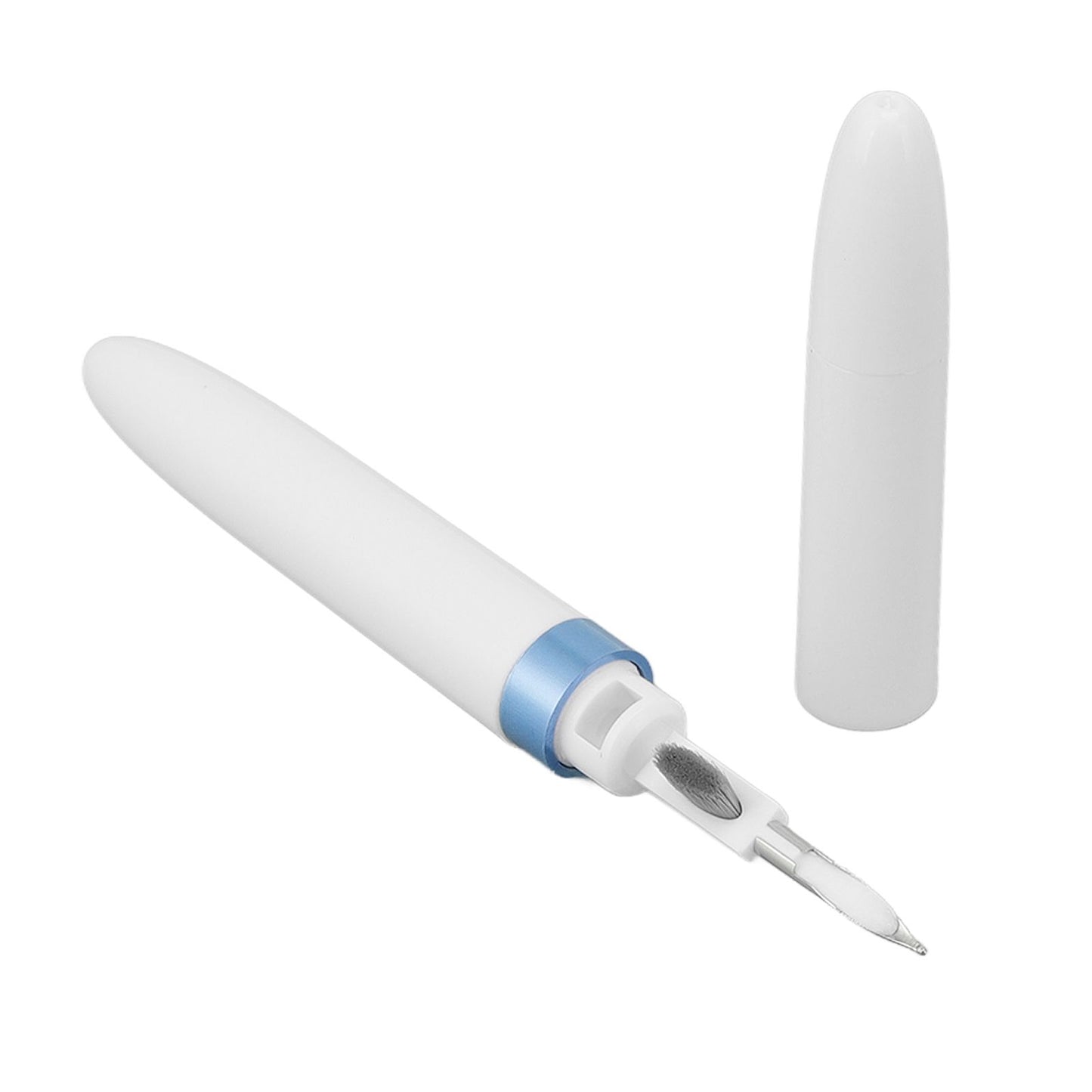Bluetooth Earbuds Cleaning Pen Multifunction Wireless Earphones Cleaning Tool with Soft Brush for Camera Mobile Phone Blue