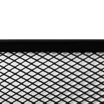 5 Tier Wall File Organizer Vertical Placement Glossy Edges Wall Mount File Holder with Hanging Hole for Office Black
