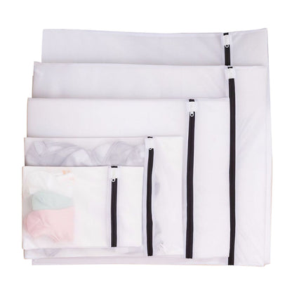 Set of 8 Mesh Laundry Bag Washing Machine Wash Bags with Zipper for Underwea Home Hotel