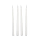 4 Pcs LED Candles Smoke Free Flameless Safe Environmentally Friendly Warm Light Electric LED Taper Candle White