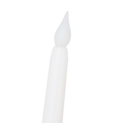 4 Pcs LED Candles Smoke Free Flameless Safe Environmentally Friendly Warm Light Electric LED Taper Candle White