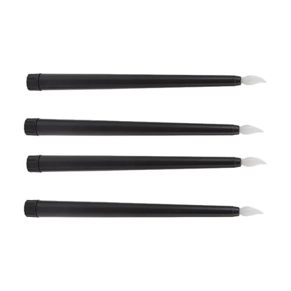 4 Pcs LED Candles Smoke Free Flameless Safe Environmentally Friendly Warm Light Electric LED Taper Candle Black