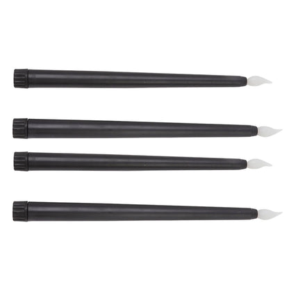4 Pcs LED Candles Smoke Free Flameless Safe Environmentally Friendly Warm Light Electric LED Taper Candle Black