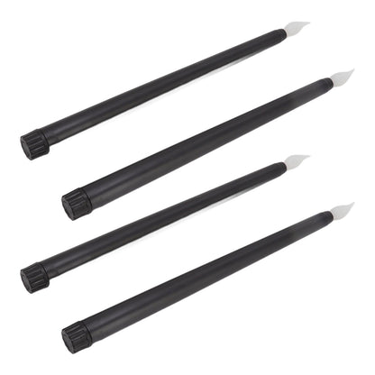 4 Pcs LED Candles Smoke Free Flameless Safe Environmentally Friendly Warm Light Electric LED Taper Candle Black