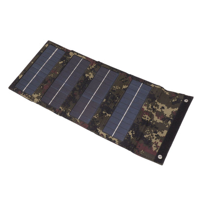 40W 4 Fold Solar Panel Charging Bag Folding Bag Foldable Monocrystalline Solar Panel Charger for Outdoor Camping Hiking Emergency Charging Camouflage
