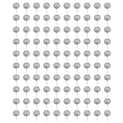 100pcs Fertilizer Mesh Basket Stainless Steel Garden Nutrition Cups Small Size Bonsai Fertilization Basket for Garden Yard Home