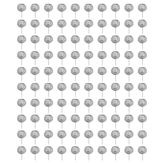 100pcs Fertilizer Mesh Basket Stainless Steel Garden Nutrition Cups Small Size Bonsai Fertilization Basket for Garden Yard Home