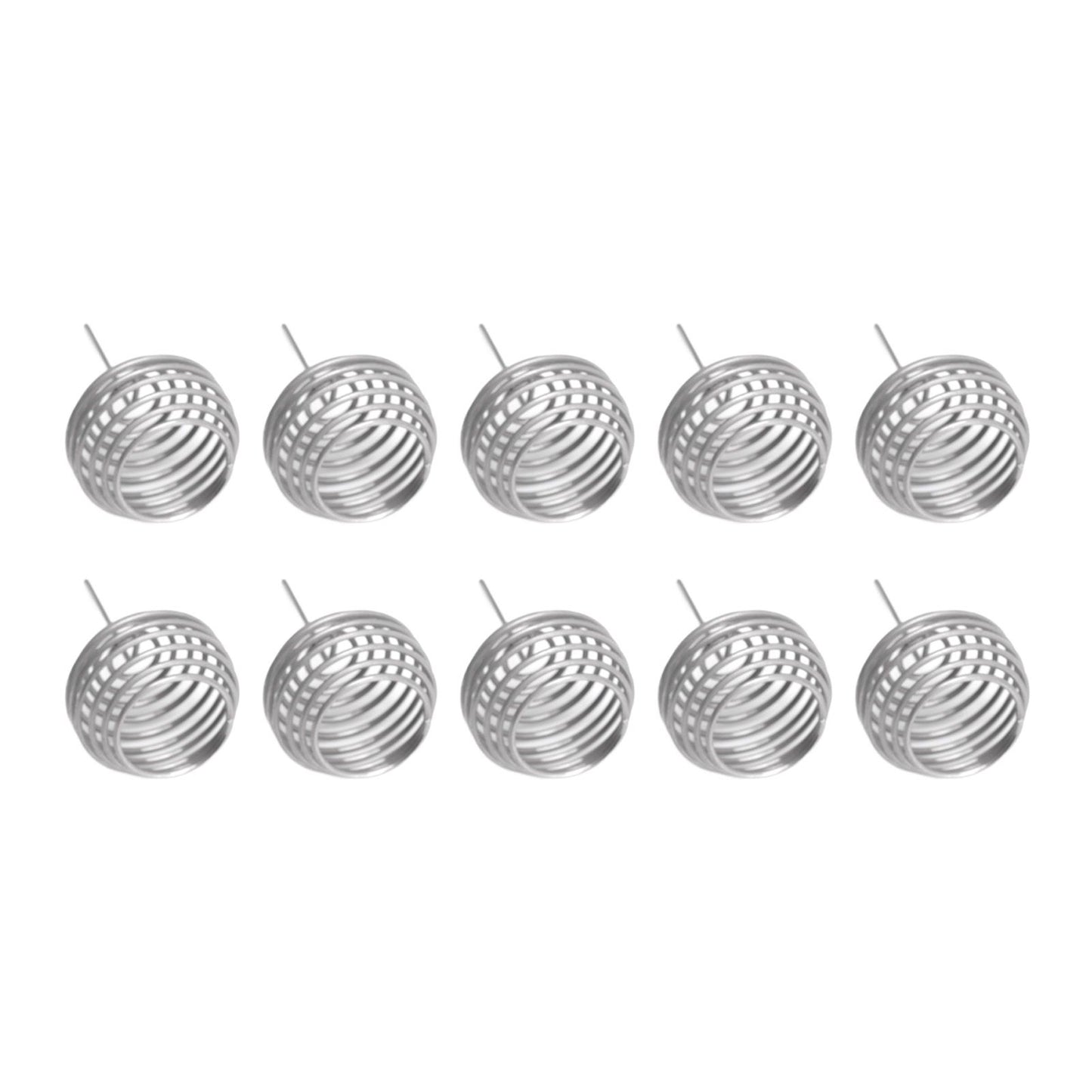 100pcs Fertilizer Mesh Basket Stainless Steel Garden Nutrition Cups Small Size Bonsai Fertilization Basket for Garden Yard Home