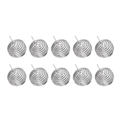 100pcs Fertilizer Mesh Basket Stainless Steel Garden Nutrition Cups Small Size Bonsai Fertilization Basket for Garden Yard Home