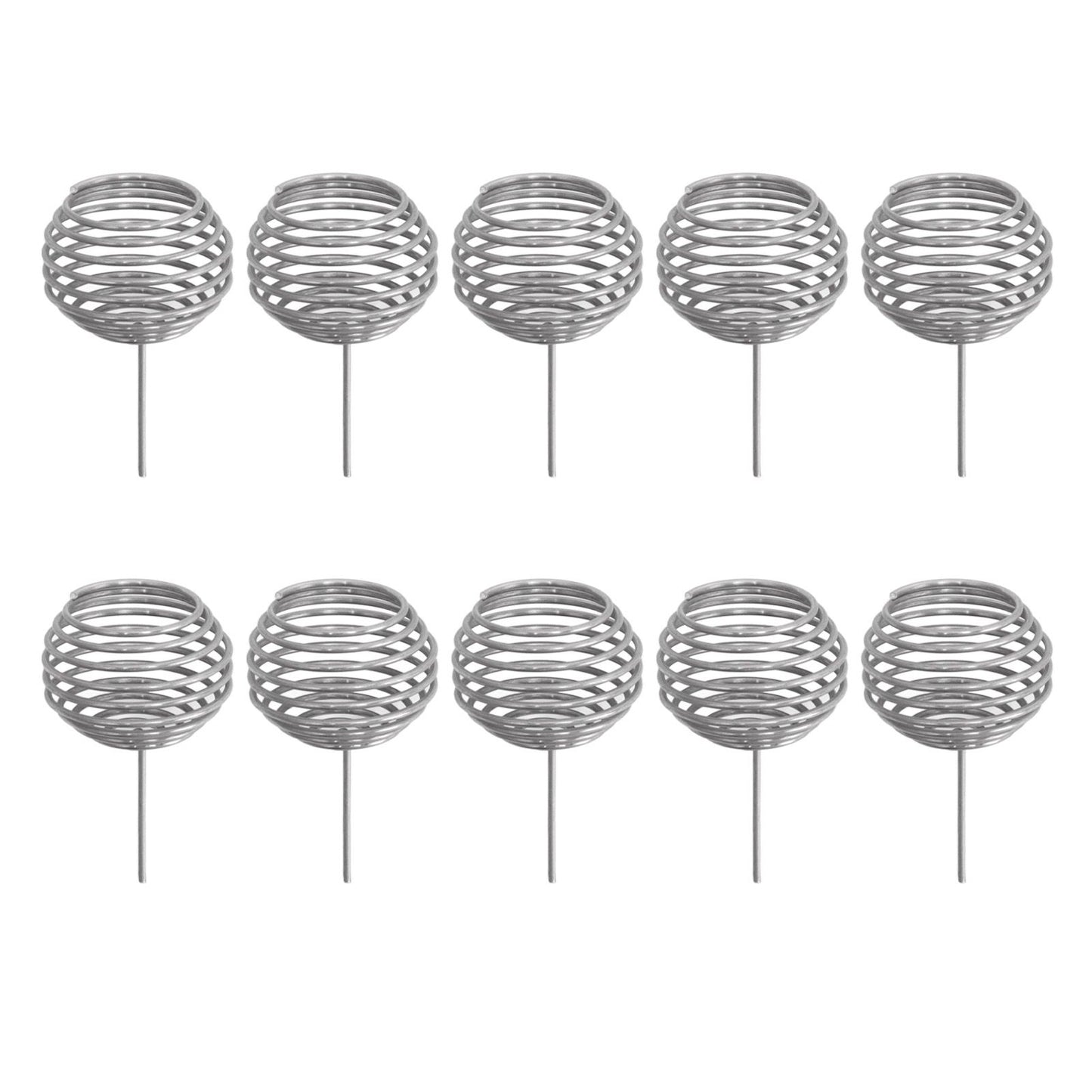 100pcs Fertilizer Mesh Basket Stainless Steel Garden Nutrition Cups Small Size Bonsai Fertilization Basket for Garden Yard Home