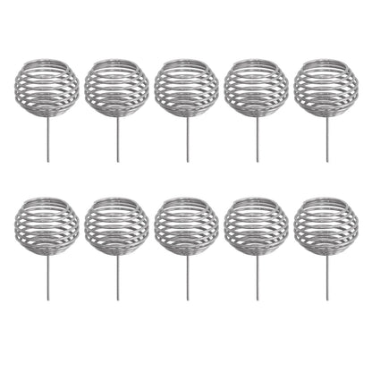 100pcs Fertilizer Mesh Basket Stainless Steel Garden Nutrition Cups Small Size Bonsai Fertilization Basket for Garden Yard Home