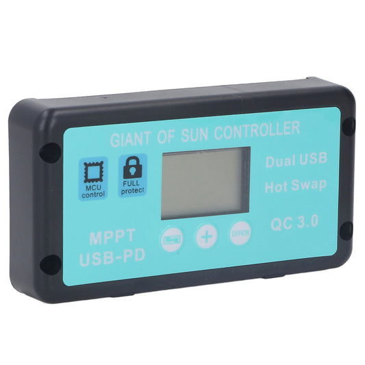 12V 24V MPPT Solar Charge Controller Professional USB PD QC3.0 Solar Panel Regulator with LCD Display for Battey 30A