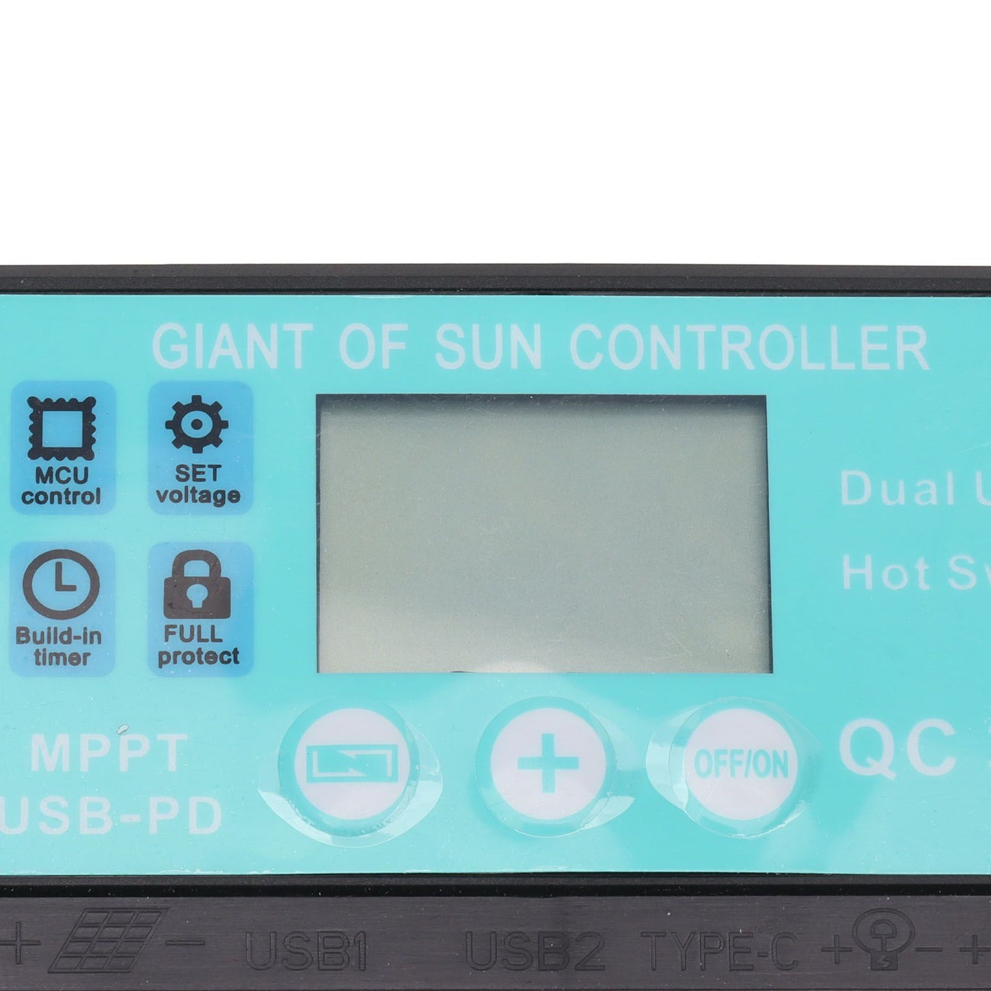 Solar Charge Controller Dual USB Output Fast Charging Solar Panel Regulator 12V/24V for Household Industry 30A