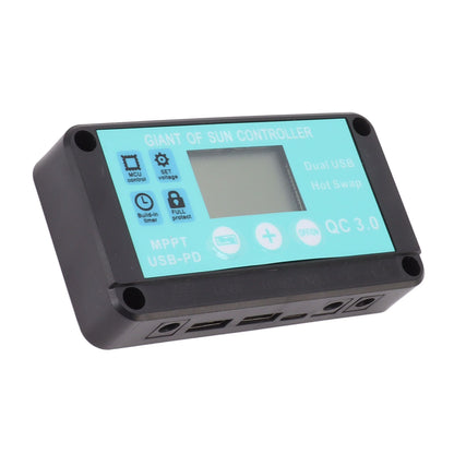 Solar Charge Controller Dual USB Output Fast Charging Solar Panel Regulator 12V/24V for Household Industry 50A