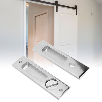 Zinc Alloy Invisible Recessed Handle Latch with Keys for Bathroom Balcony Pocket Door Sliding Barn Door