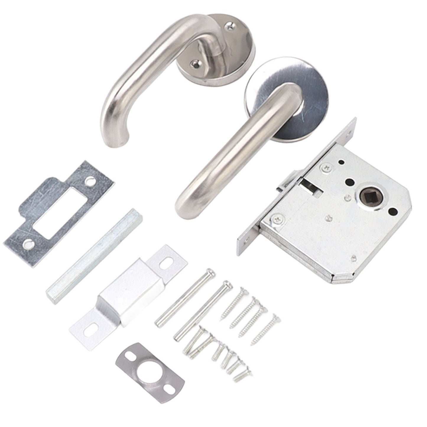 Handle Locks Stainless Steel Safety Passageway Door Handle Lock for Fire Emergency Exit Corridor Home Warehouse
