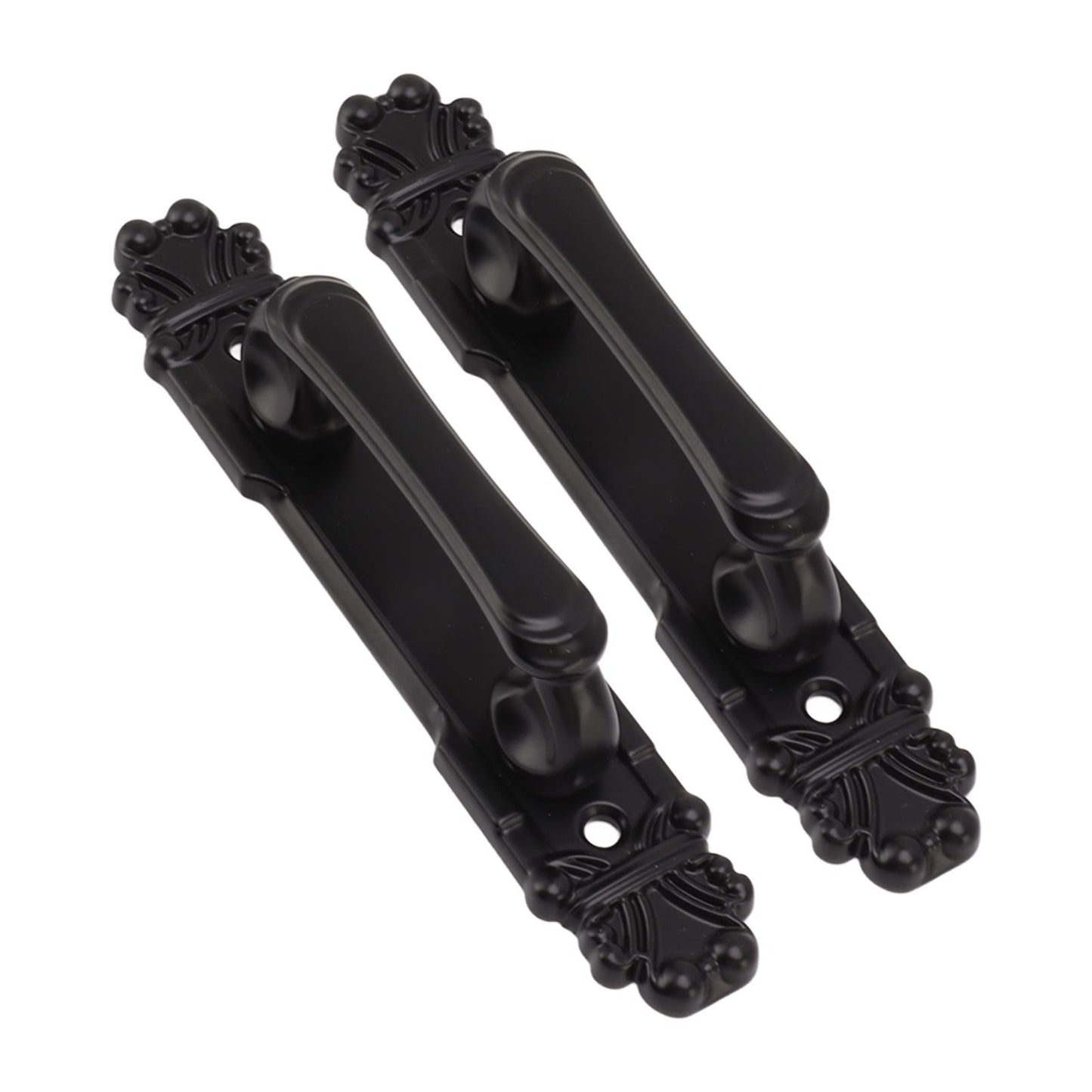 2Pcs Black Heavy Duty Door Handle Simple Installation Fashionable Door Handle 165mm 6.5in Length