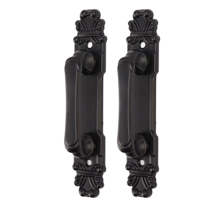 2Pcs Black Heavy Duty Door Handle Simple Installation Fashionable Door Handle 165mm 6.5in Length