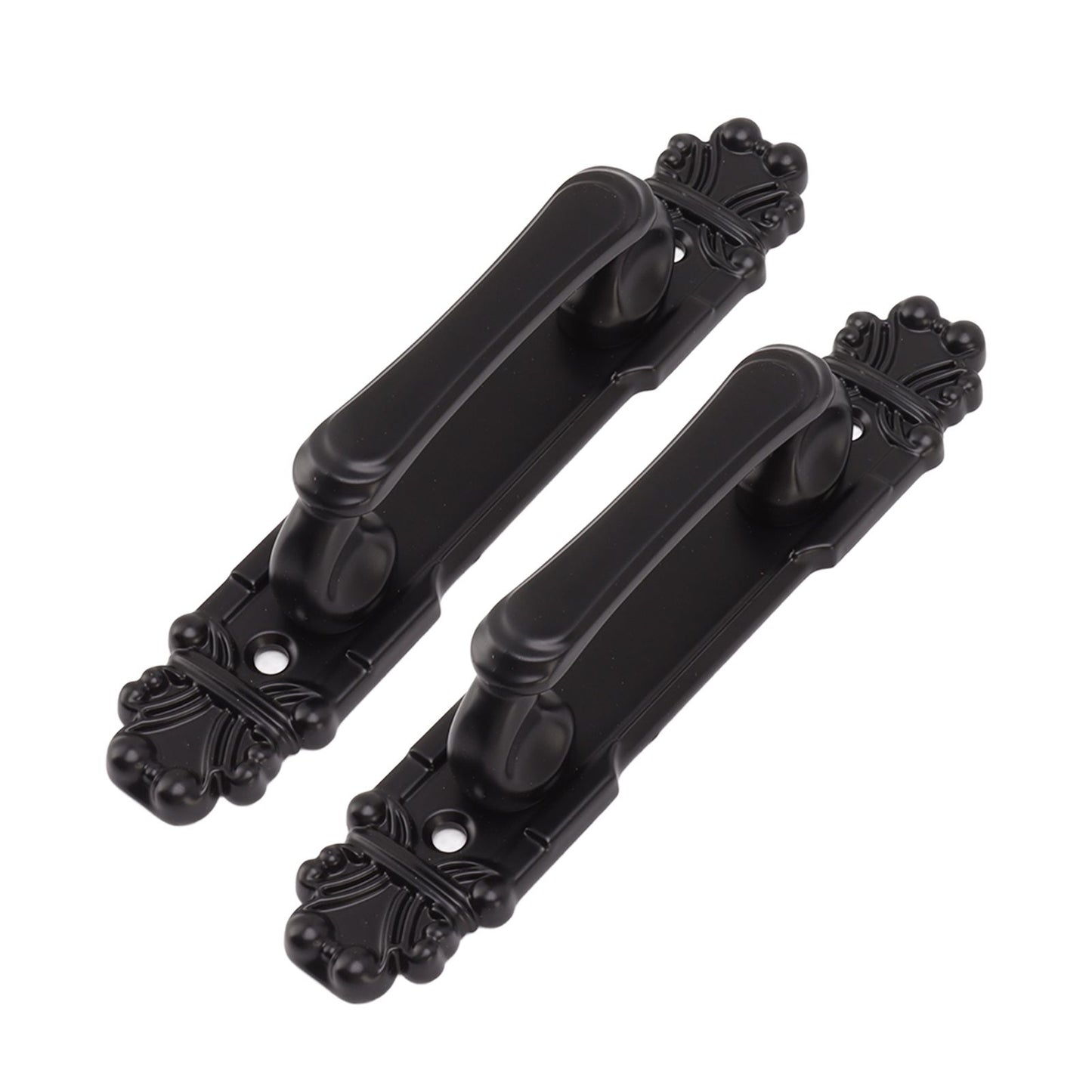 2Pcs Black Heavy Duty Door Handle Simple Installation Fashionable Door Handle 165mm 6.5in Length