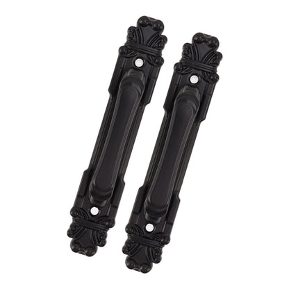 2Pcs Black Heavy Duty Door Handle Simple Installation Fashionable Door Handle 165mm 6.5in Length
