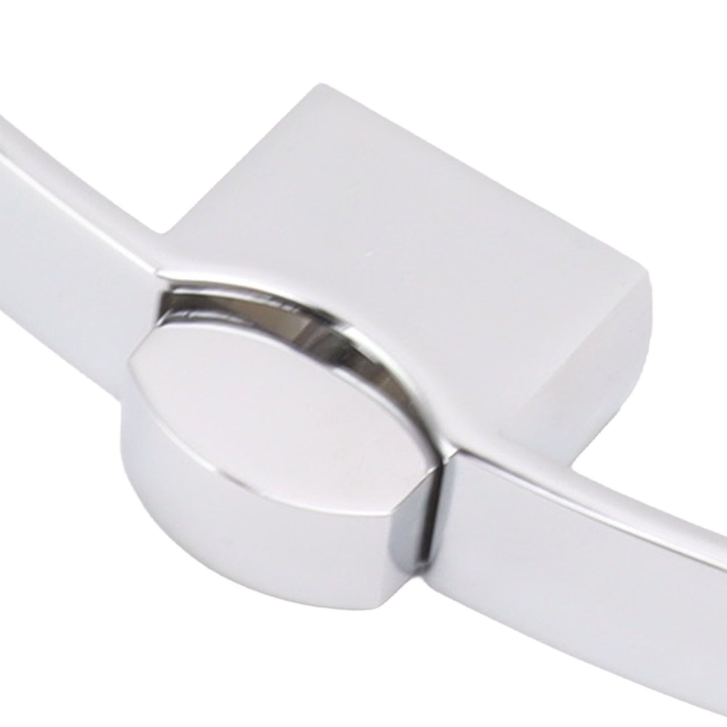 2 Set Push Button Latch Cabinet Lock Cupboard Knob Latch Lock With Handle For RV Motorhome Boat 128mm Hole Spacing (chrome)