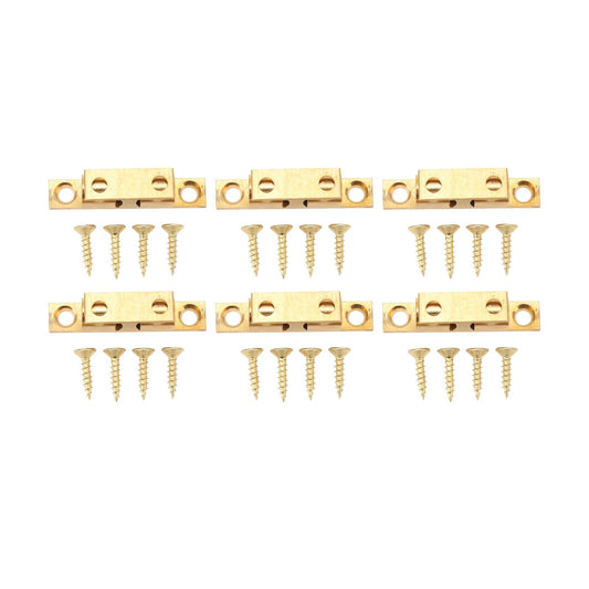 6 Set Cabinet Door Catch Brass Cabinet Door Closet Ball Tension Catch Latch with Gold Screw for Most Cabinets 60mm / 2.4in