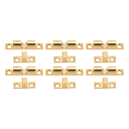 6 Set Cabinet Door Catch Brass Cabinet Door Closet Ball Tension Catch Latch with Gold Screw for Most Cabinets 60mm / 2.4in