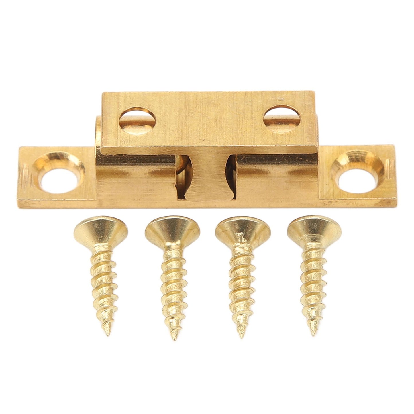 6 Set Cabinet Door Catch Brass Cabinet Door Closet Ball Tension Catch Latch with Gold Screw for Most Cabinets 60mm / 2.4in