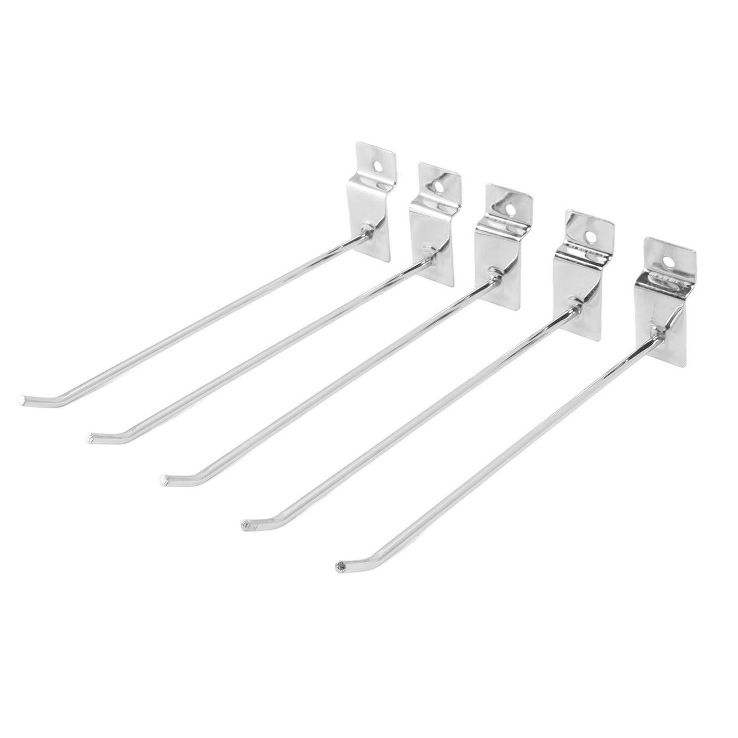 50Pcs Supermarket Shelf Hook Iron Strong Wear Resistant Flat Tip Peg Board Hook Slatwall Hanger