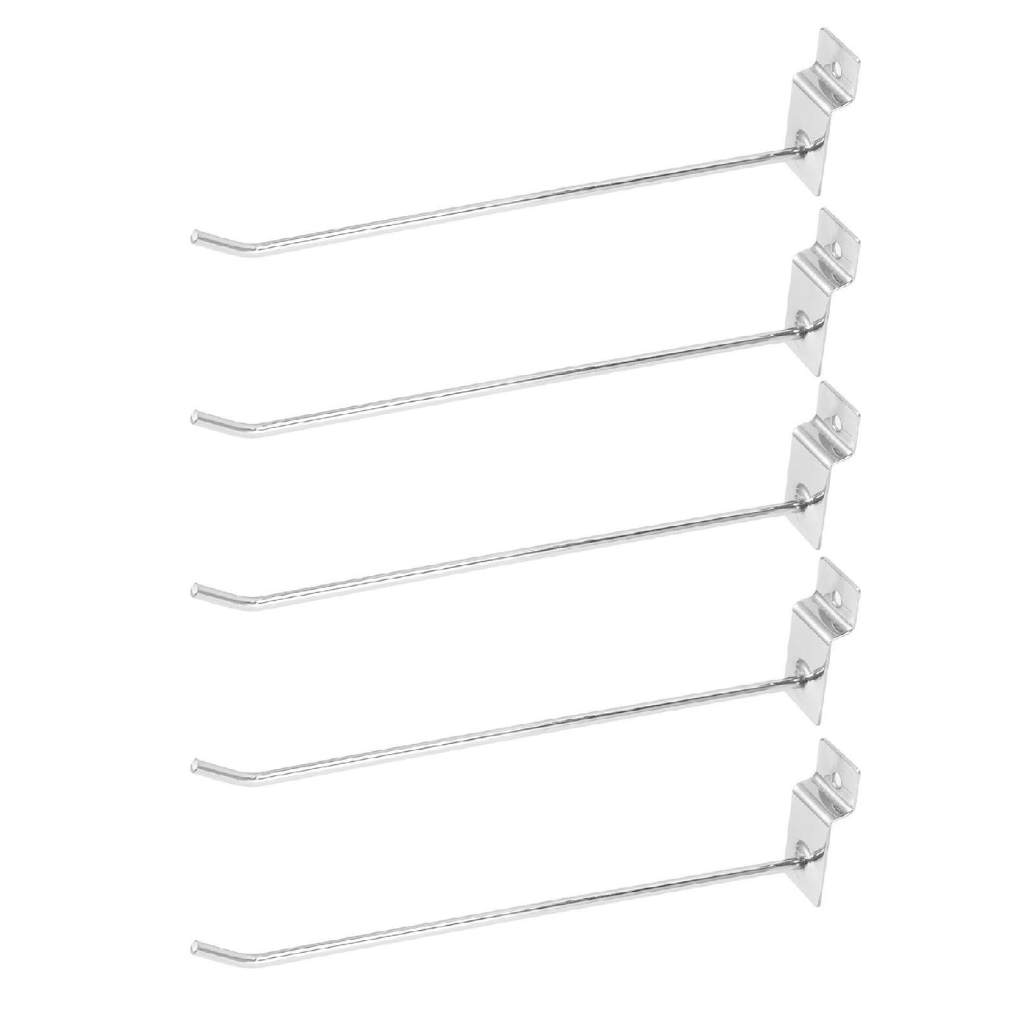 50Pcs Supermarket Shelf Hook Iron Strong Wear Resistant Flat Tip Peg Board Hook Slatwall Hanger